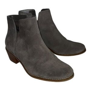 Cole Haan Gray Suede Ankle Boots
